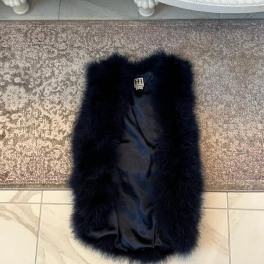 Haute Hippie Maribou Feather Vest